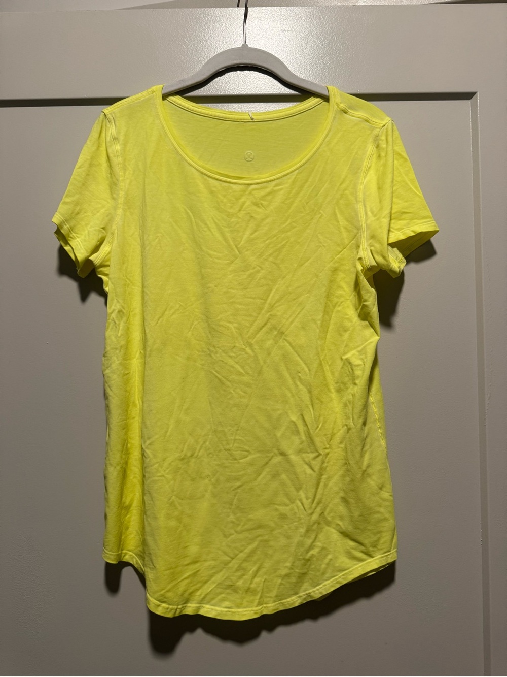 Lululemon yellow short sleeve top